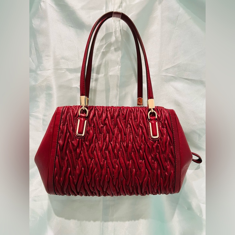 COACH - Madison Gathered Twist Red Leather Madeline Limited Edition LIKE NEW!